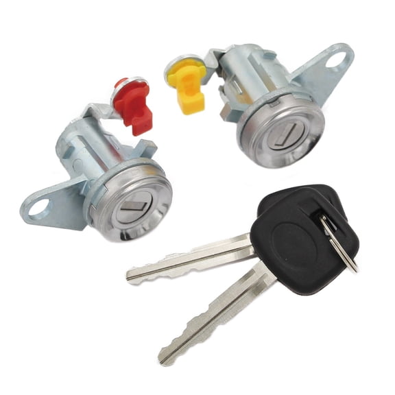 Pair of Door Lock Cylinder with Key Fit for 1996 1997 1998 1999 2000 Toyota RAV4
