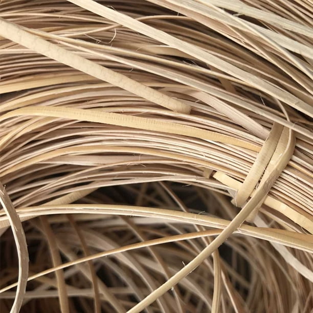 Monstrate 1 Juego de correas de ratán Natural recortables DIY reparación tejer mecedora sillón cama artesanía hacer cinta Decoración del hogar 2.5 mm de ancho Monstrate HA065591-01