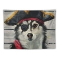 thumbnail image 5 of Orinice Pirate Dog Tapestry Wall Hanging Unique Style Graphic Tapestries Home Wall Decor Art for Living Room Bedroom Apartment Farmhouse Dorm 50x40inch, 5 of 6
