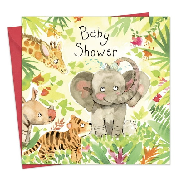 Twizler Baby Shower Congratulations Card, 6.1 x 6.1 inches, Multicolor