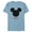 Ocean Blue, variant on Disney Mickey Mouse Dad Family - Short Sleeve Blended T-Shirt for Adults – Customized-Dark Heather
