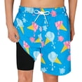 thumbnail image 4 of Kcolen Boys Swim Trunks with Compression Liner Toddler Swimsuit Boy Swim Shorts Bathing Suits Boxer Brief Swimming Trunks, 4 of 5