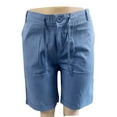 2024 Fashion Men Cotton Men Spandex Shorts Linen Casual Pants Buttons