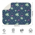 thumbnail image 2 of Summer Beach Palm Trees Dish Drying Mat – Tropical Beach Sunset with Ocean Sunset and Vibrant Colors, 2 of 5