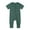 Green, variant on Lilgiuy Baby Boy Girl Solid Color Romper Casual Short Sleeve Zipper One Piece Jumpsuit Footless Outfit Newborn Summer Clothes Birthday Gift(Gray,18-24 Months)