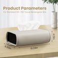 thumbnail image 2 of Car Tissue Holder - Tissue Box Cover Keep Car Tidy,PU Leather Backseat Napkin Rectangle Organizer,Extra Large Tissue Box Storage in Car Fits for 100-150 Regular Size Tissues,Grey(2Pcs), 2 of 13