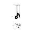 thumbnail image 2 of Sonneman 3113.25E Meclisse 3 Light Led Pendant - Black, 2 of 2