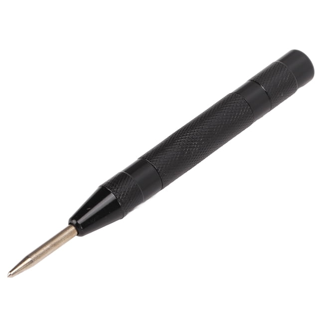 Automatic Center Punch, Window Breaker Safe Escape Tool Metal Punch For Steel Plate Positioning For PVC Plastic Positioning For Wall Positioning Copper,Black