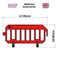 thumbnail image 3 of Slot Car Trackside Scenery Orange Road Barriers x 8 1:32 Scale WASP, 3 of 4