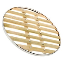 Bamboo Steamer with Steel Ring 25cm Round Steamer Mat for Dumplings Steaming Cooking Reusable Non-Stick Kitchen Steamer Accessory