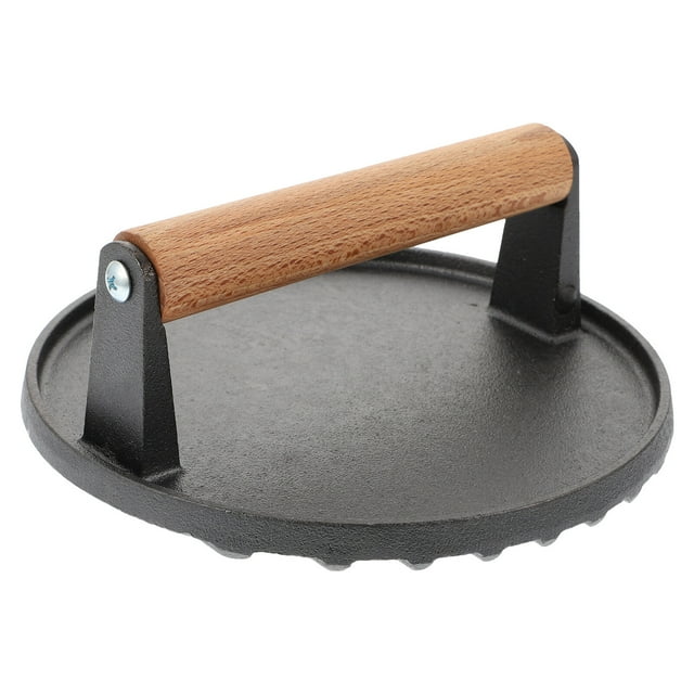 CIMAXIC Meat Press Board Creative Press Meat Plate Steel Plate Steak Steak Press Tool,7.01"X7.01"X2.36"