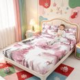 thumbnail image 3 of Manfei Vintage Xmas Christmas Tree Bed Sheets,Winter Holiday Full Size Sheets,4pcs,1 Flat Sheet,1 Fitted Sheet and 2 Pillowcases, 3 of 6