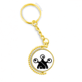 thumbnail image 1 of Universo Alien Monster Alien Anillo de oro de metal llavero llavero, 1 of 3