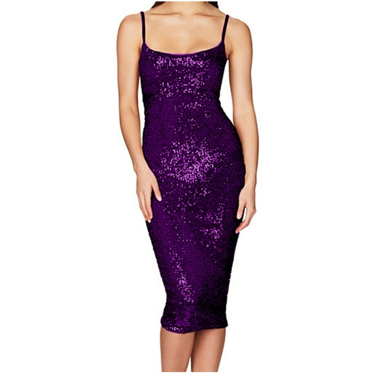 purple sparkle dress women V-Neck Long Sequin Prom Dress with Lace-Up Back Royal / 4