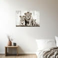 thumbnail image 5 of ZHONGYUTONG Lion Family Wall Art Lion and Lioness Pictures Wall Decor Wildlife Poster Rustic Animals Canvas Painting for Home Bedroom Office Frame (20.00" x 30.00"), 5 of 6