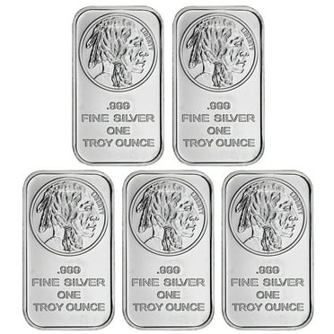 Uncertified Precious Metals, Silver, 5 oz