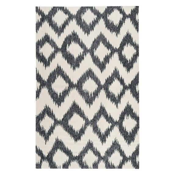 Surya Global Frontier Wool 9' x 13' Area Rugs With Ink Blue And Cream Finish