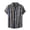 a-22Grey6, variant on FINALGANG Mens Point Collar Retro Stripe Roll Short Sleeve Shirt Loose Fit Lightweight Summer Vacation Casual Button Down Shirts Cozy Top XL
