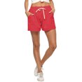 thumbnail image 1 of Innerwin Bermuda pour Femmes Shorts de Plage d'Été Taille Haute Jambe Droite Rouge TTG, 1 of 5