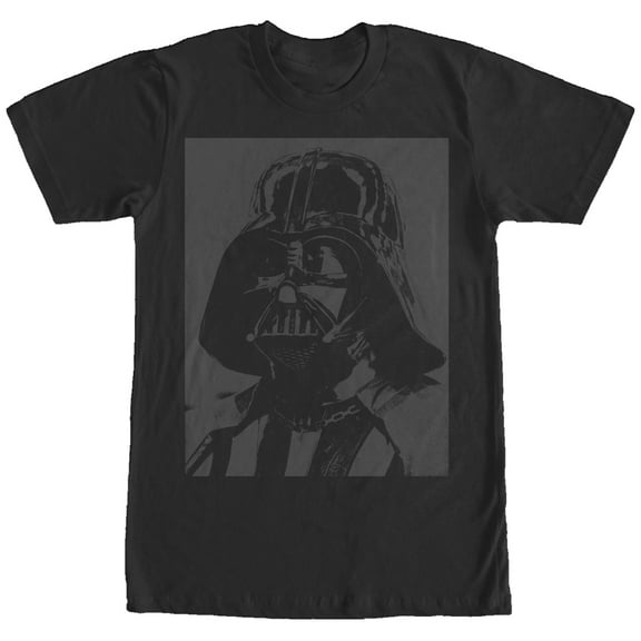 Men's Star Wars Face of Darth Vader  Graphic Tee Black Large