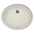 thumbnail image 1 of Nantucket Sinks UM-15x12-B 15-Inch by 12-Inch Oval Ceramic Undermount Vanity Sink, Bisque, 1 of 3