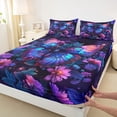thumbnail image 3 of Manfei Teens Adults Flowers Gradient Butterflies 4 Pieces Queen Sheet Sets,Spring Garden Ultra Soft Flat Sheet,Dreamy Princess Queen Fitted Sheet,Super Cozy Room Decor, 3 of 7
