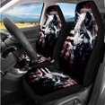 thumbnail image 2 of Qpednta Wolf US Flag 14 Pack Automotive Seat Cover Car Steering Wheel Accessories and Headrest Cover Center Console Cover Seat Belt Pads Keychain Soft Easy to Install Suitable for Car SUV, 2 of 6