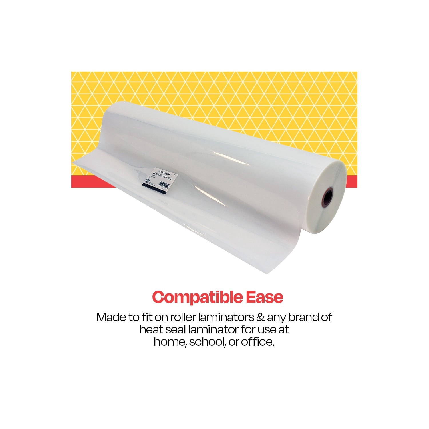 Laminating Film Roll, 25 Inches x 500 Feet, 3 Mil Thick, High Gloss