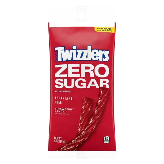 TWIZZLERS Sugar Free Strawberry Twists 5 oz Bag [3-Bags]