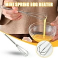thumbnail image 1 of Yhmxh Home Essentials Home Appliances Stainless Steel Mini Spring Handle Hand Beater Small Cream Beater A Whisk, 1 of 9
