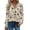 Khaki Floral, variant on Womens Tops Long Sleeve V Neck Blouses Business Casual Shirts Fall Fashion Dressy Tops