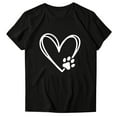 thumbnail image 4 of PNTUTB Valentine's Day Women's Fashion Print Short Sleeve Crew Neck Casual Loose Comfort Versatile T Shirt, 4 of 6