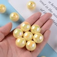 thumbnail image 5 of 500gs Opaque Acrylic Beads AB color Round golden 20x19mm Hole: 2~3mm about 111pcs/500g, 5 of 6