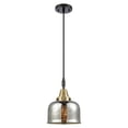 thumbnail image 7 of 447-1P-PN-G78 Innovations Lighting Bell - 1 Light Cord Hung Mini Pendant-11.13 Inch Tall and 8 Inch Wide-Polished Nickel Finish-Silver Plated Mercury, 7 of 7