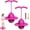 2*Pink, variant on Balance Jumping Ball, Crazy Jumper Jump Ball for Kids & Adults -Balance Board with Handle, Indoor & Outdoor Fun, Perfect for Balance, Coordination, And Fitness