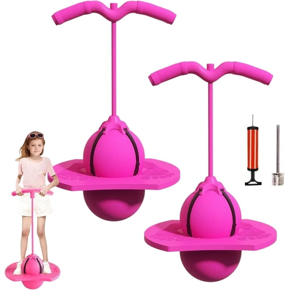 Balance Jumping Ball, Crazy Jumper Jump Ball for Kids & Adults -Balance Board with Handle, Indoor & Outdoor Fun, Perfect for Balance, Coordination, And Fitness