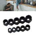 thumbnail image 4 of 10 Pcs Bolt Extractor Set ,Impact Bolt & Nut Remover Set,Strong Grip Chrome Vanadium Steel High Strength Black Bolt Nut Extractor Removal Tool, 4 of 9