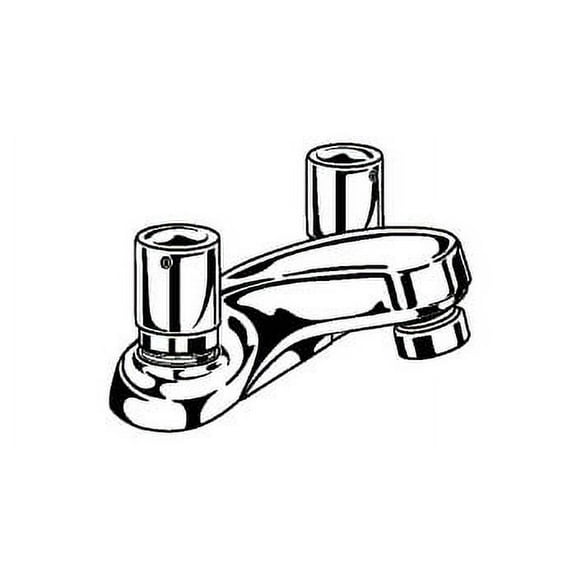 Delta 2507LF-HDF HDF, Two Handle Metering Faucet, Chrome