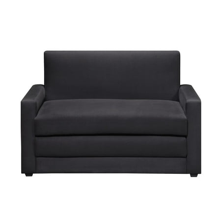 Double Chair Sleeper-Color:Black - Walmart.com