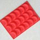 thumbnail image 1 of Molde de pastel de molde de chocolate de silicona en forma de luna de 8 cavidades, 1 of 3