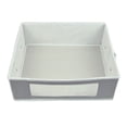 thumbnail image 4 of DII 14" Modern Fabric Foldable Sweater Closet Storage Bins in Gray/White, 4 of 5