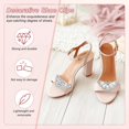 thumbnail image 2 of Pack Decorative Rhinestone Shoe Clips, Zinc Alloy Removable Fashion Elegant Crystal Flower Clips Buckle Women Dress, 2 of 5