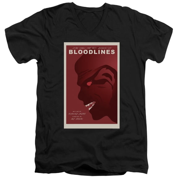 Star Trek - Tng Season 7 Episode 22 - Slim Fit V Neck Shirt - Small