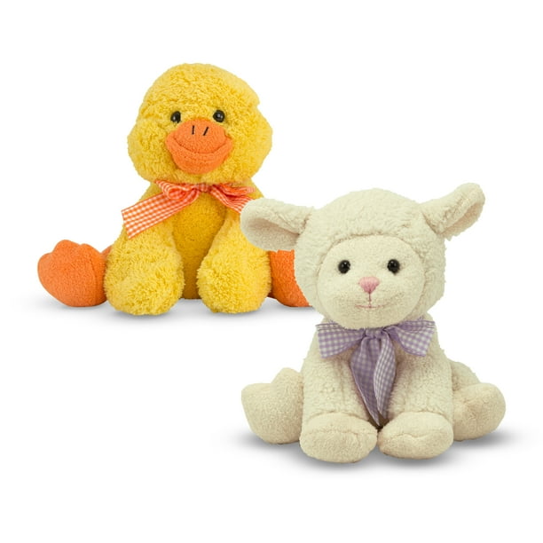 Melissa & Doug Meadow Medley Ducky & Lamby Squeeze to Make Sound Soft Plush Animals - Walmart