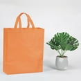 thumbnail image 5 of Uxcell Reusable Non-Woven Tote Bags Vertical Style Party Wedding Bag, Orange 10 Pack, 5 of 5