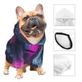 thumbnail image 3 of Fotbe Hip-Hop Glasses Gorilla Print Small Dog Sweater Hoodies Pet Grey Hooded Soft Fleece Sweatshirts with Pocket Fall Winter Puppy Cat Sweaters Warm Clothes-X-Small, 3 of 7