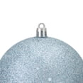 thumbnail image 4 of Northlight 4" Shatterproof Holographic Glitter Christmas Ball Ornament - Mermaid Blue, 4 of 8