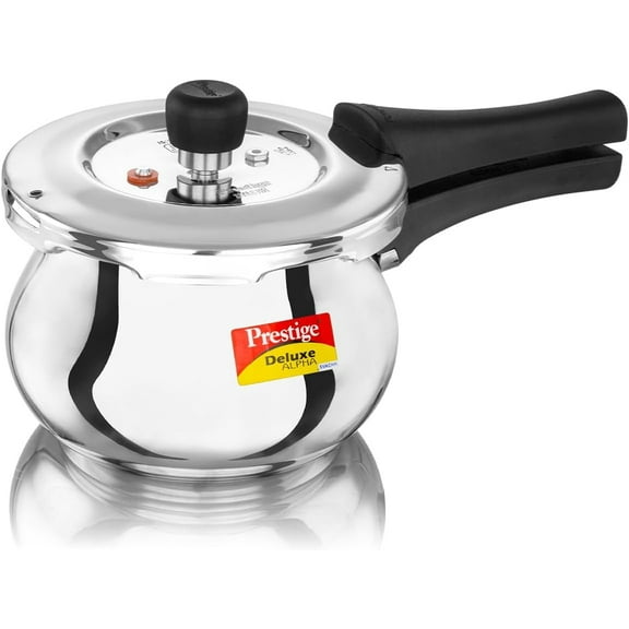 Prestige Deluxe Alpha Svachh Stainless Steel 2 Liter Handi Pressure Cooker