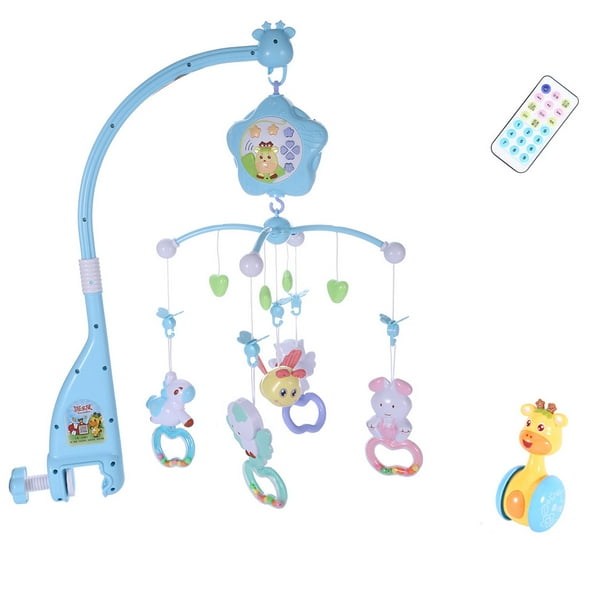 Baby Mobile For Crib Crib Toys With Music And Lights Remote Holder