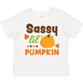 thumbnail image 3 of Inktastic Thanksgiving Sassy Lil Pumpkin with Fall Leaves Girls Toddler T-Shirt, 3 of 5